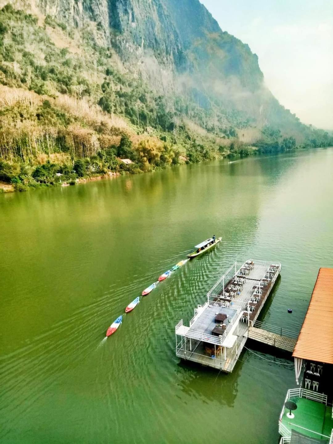 Cam U View Bungalow Hotel Nong Khiaw Bagian luar foto