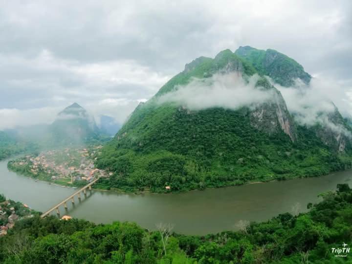 Cam U View Bungalow Hotel Nong Khiaw Bagian luar foto